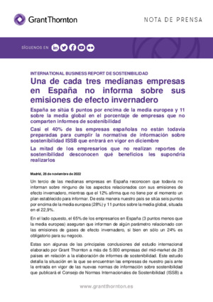 Nota de prensa