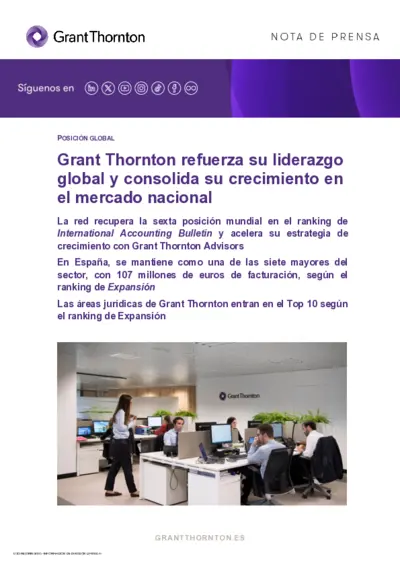Grant Thornton refuerza su liderazgo global