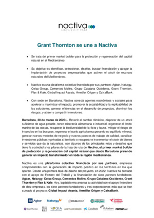 Grant Thornton se une a Nactiva