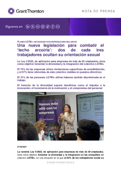 Una nueva legislación para combatir el ‘techo arcoíris’: dos de cada tres trabajadores ocultan su orientación sexual