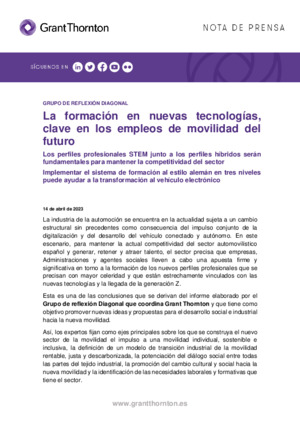 La formación en nuevas tecnologías, clave en los empleos de movilidad del futuro