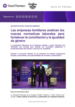 Las empresas familiares analizan las nuevas normativas laborales para fortalecer la conciliación y la igualdad de género