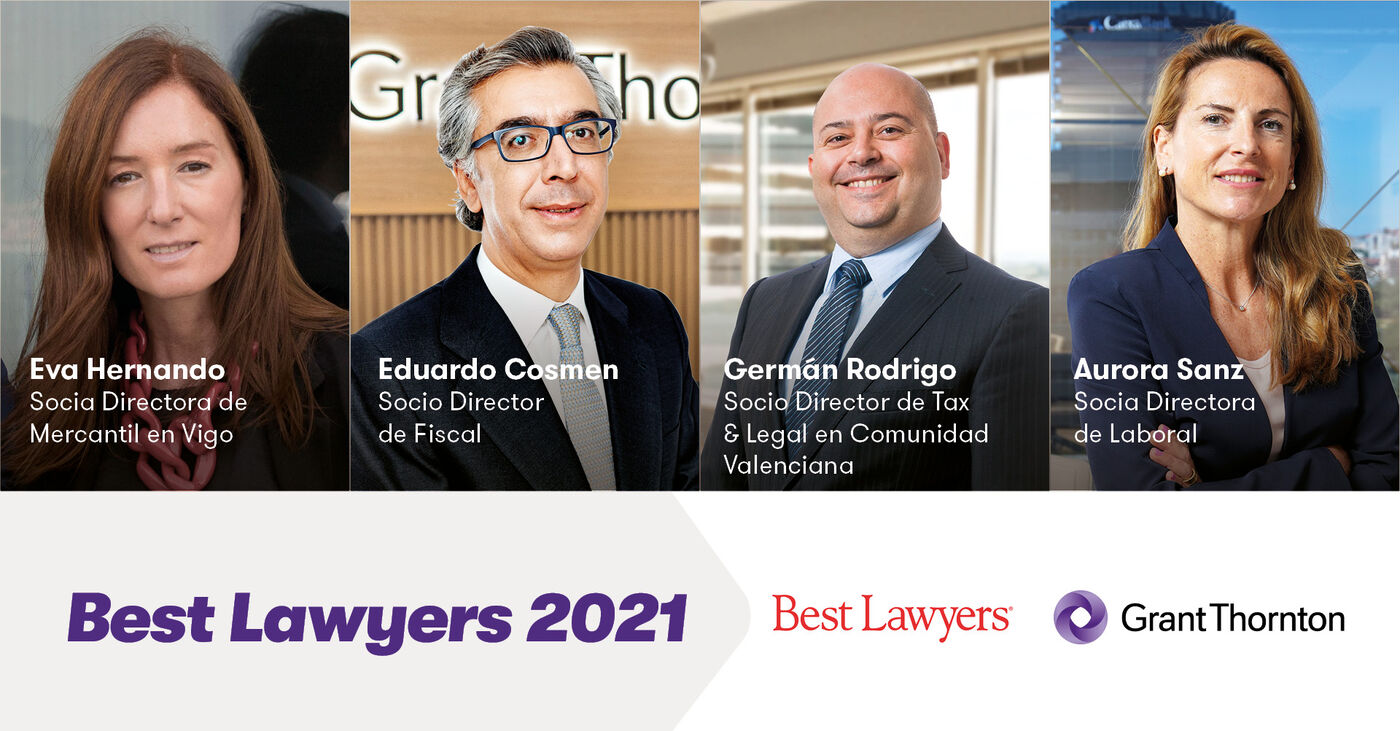 Best Lawyers reconoce a cuatro profesionales de Grant Thornton