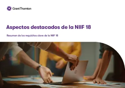Aspectos destacados de la NIIF 18