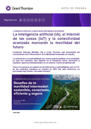 La inteligencia artificial (IA), el Internet de las cosas (IoT) y la conectividad avanzada marcarán la movilidad del futuro