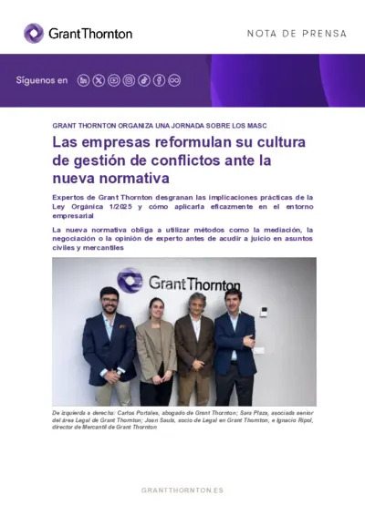 Las empresas reformulan la gestión de conflictos