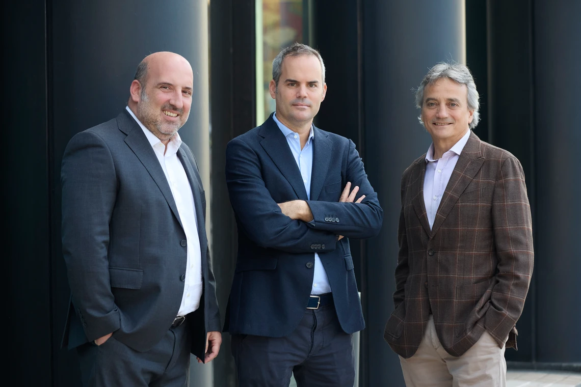 Los socios Jordi Santamaria, Eloi Font y Joan Saula 