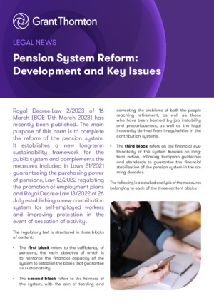 Pension System Reform: Development and Key Issues