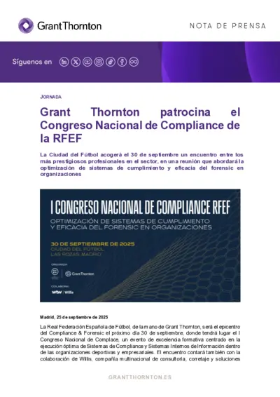 Congreso Nacional de Compliance de la RFEF