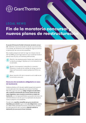 Fin de la moratoria y nuevos planes de restructuración