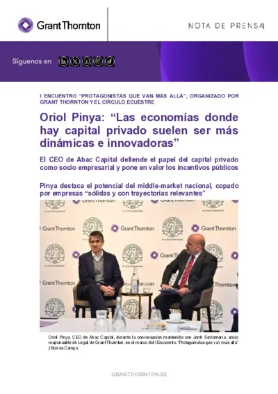 Las economías de capital privado suelen ser más dinámicas