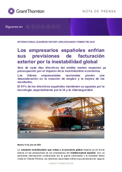 Enfriamiento de la facturación exterior