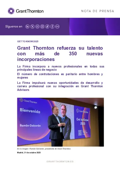 Grant Thornton refuerza su talento