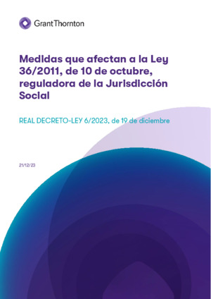 Medidas que afectan a la Ley 36/2011, de 10 de octubre, reguladora de la Jurisdicción Social