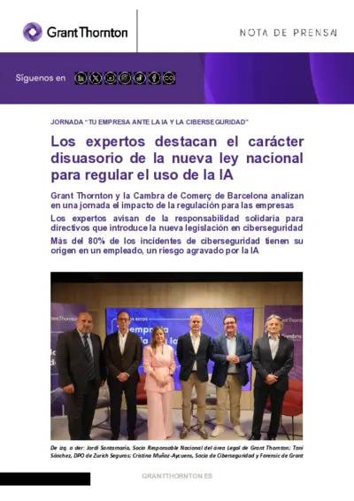 Nueva ley de IA: expertos subrayan su poder disuasorio