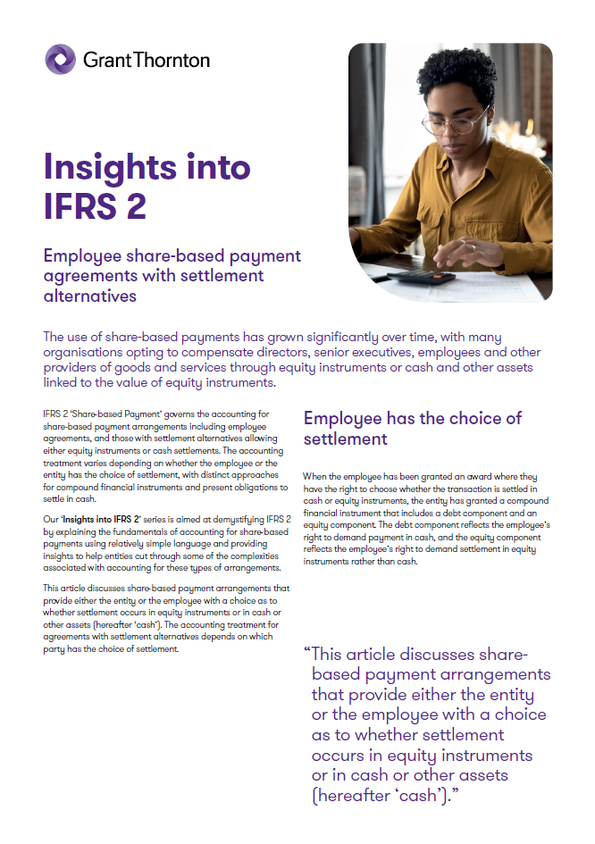 Employee share-based payments arrangements